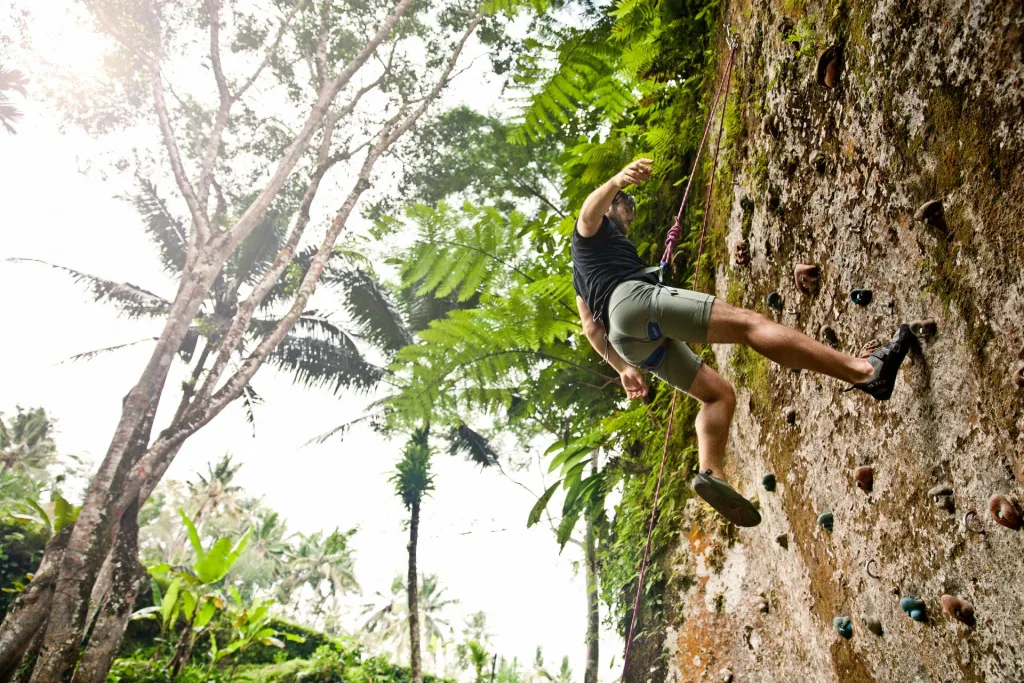 Climbing at COMO Shambhala
